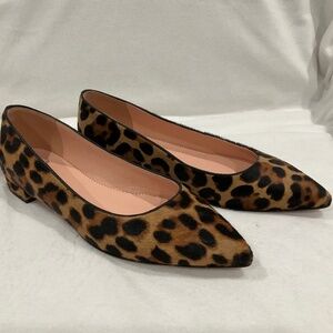 J.Crew leopard pony hair flats size 5.5